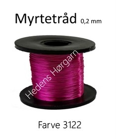 Myrtetråd 0,2 mm farve 3122 lyserød